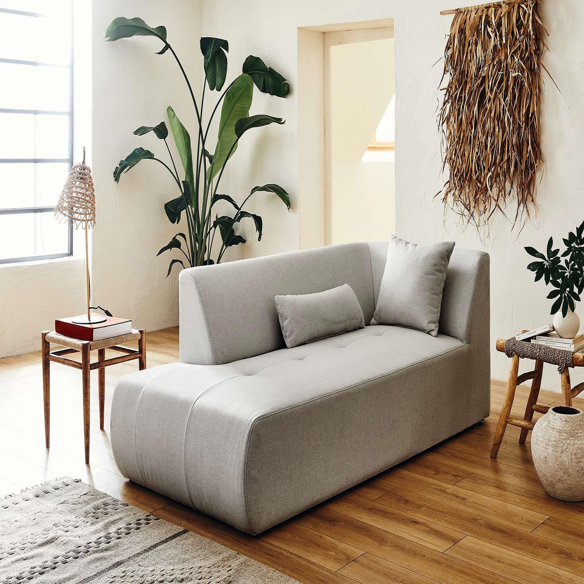 Voir la diapositive 5 : LISA DESIGN Onyx - canapé modulable d'angle gauche 5 places - en tissu