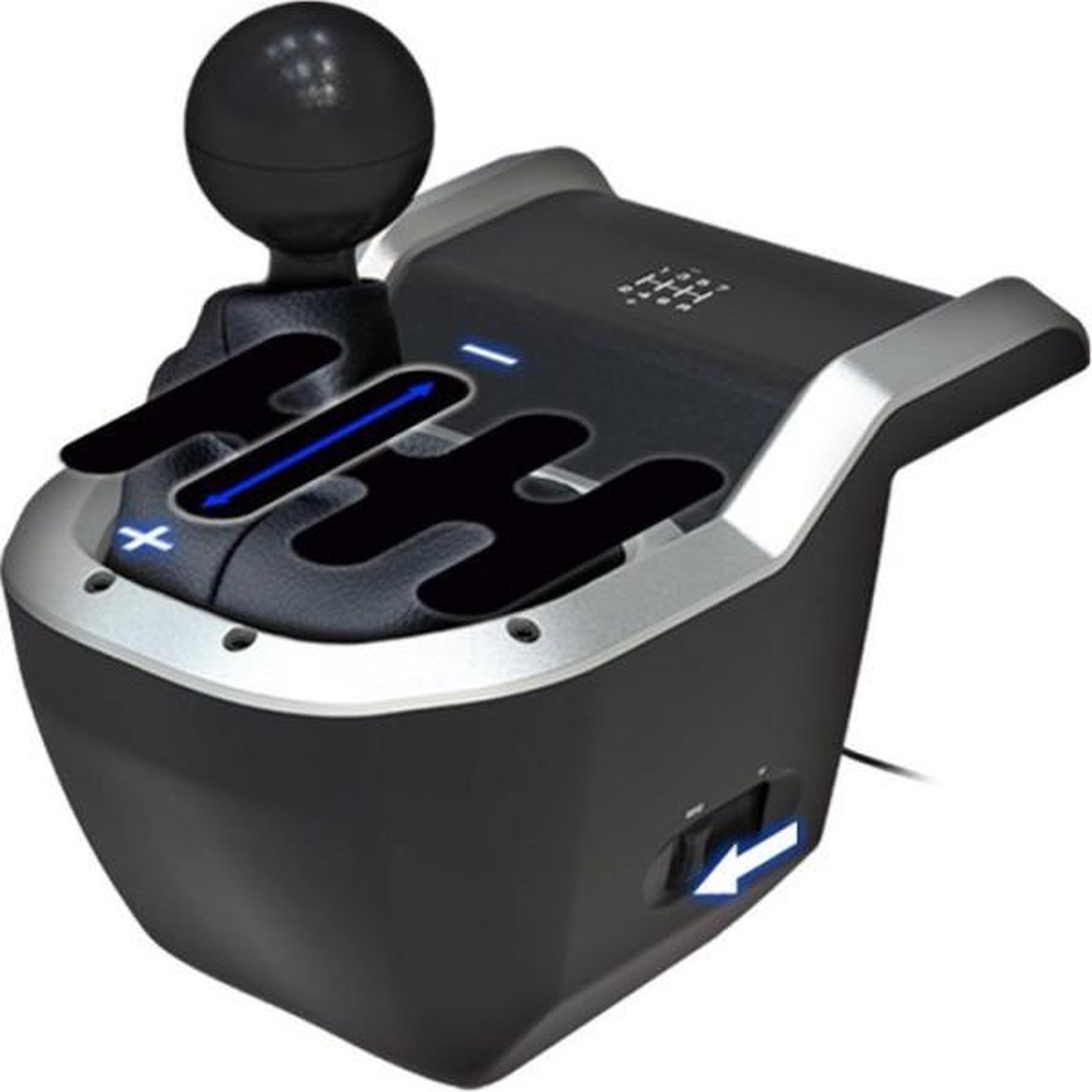 Voir la diapositive 3 : HORI Levier de vitesse de course pour pc - hori - 7 vistesses - 2 modes de changement de vitesse - pommeau remplaçable - noir