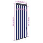 Voir la diapositive 6 : VIDAXL Store roulant d'exterieur 60x250 cm Bleu et blanc