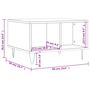 Voir la diapositive 6 : VIDAXL Table basse Chene sonoma 60x50x36,5 cm Bois d'ingenierie