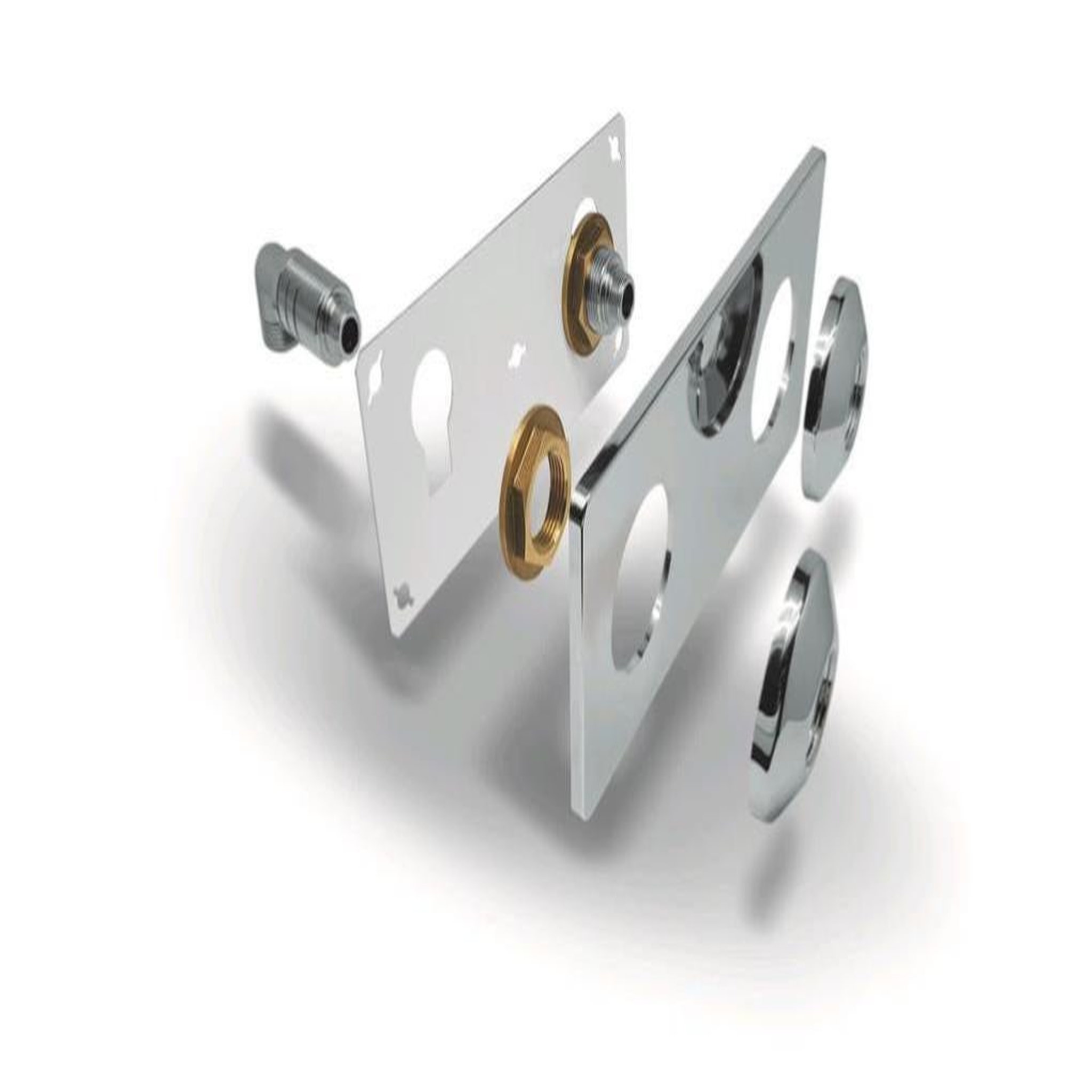 CENTRALE BRICO platine sous lavabo easy fix 15x21 12x17