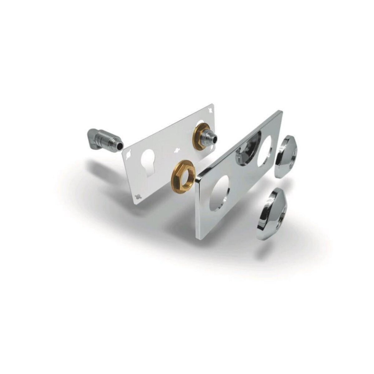 CENTRALE BRICO platine sous lavabo easy fix 15x21 12x17