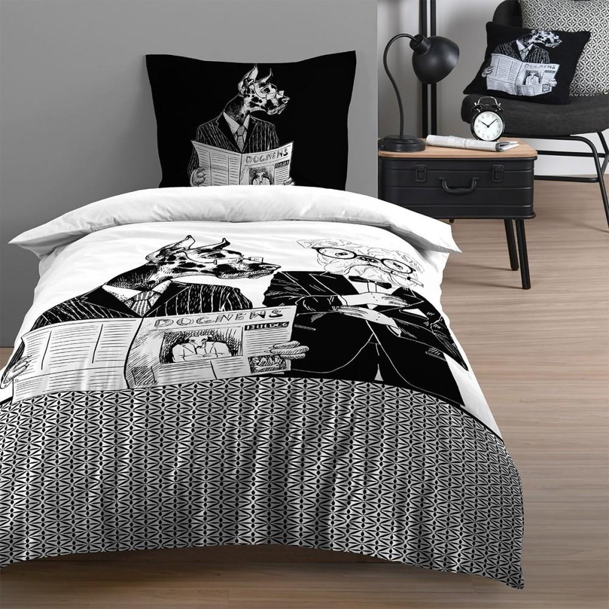 Voir la diapositive 1 : Lovely Casa Housse de couette 140x200 Princeton + 1 taie coton 57 fils