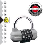 Master lock 1520EURD Cadenas à Combinaison, Gris, 5,9 x 6,4 x 2,6 cm