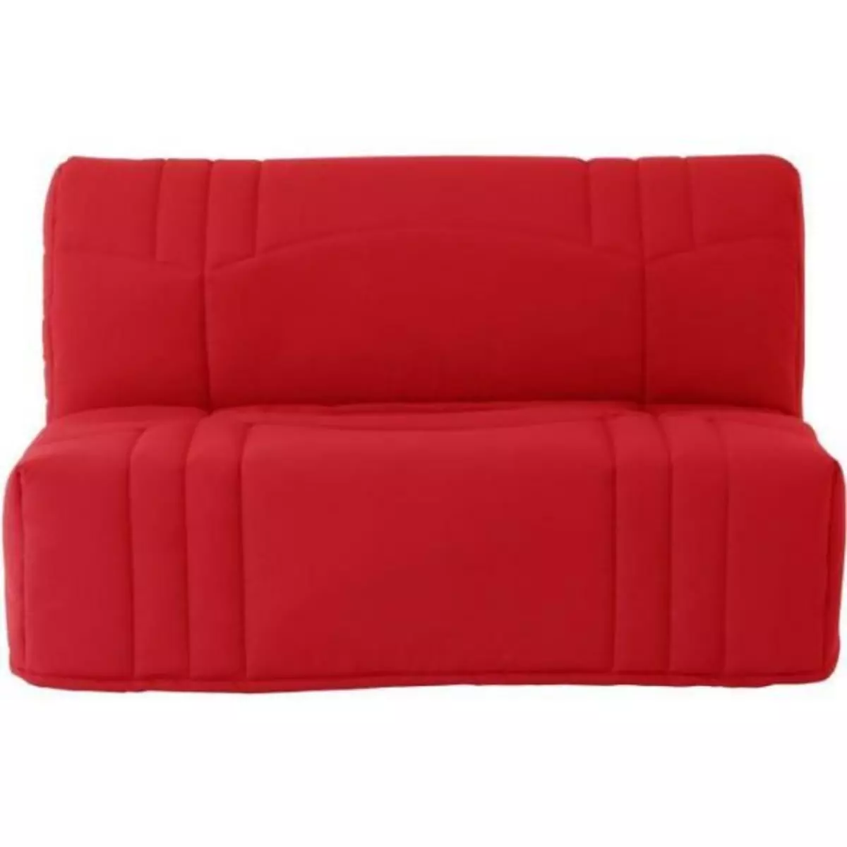 MARKET24 Banquette BZ DREAM - Tissu 100% Coton rouge - Couchage 140x190 cm - Classique - Moelleux
