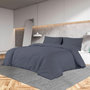 Voir la diapositive 1 : VIDAXL Ensemble de housse de couette Anthracite 200x220 cm Coton