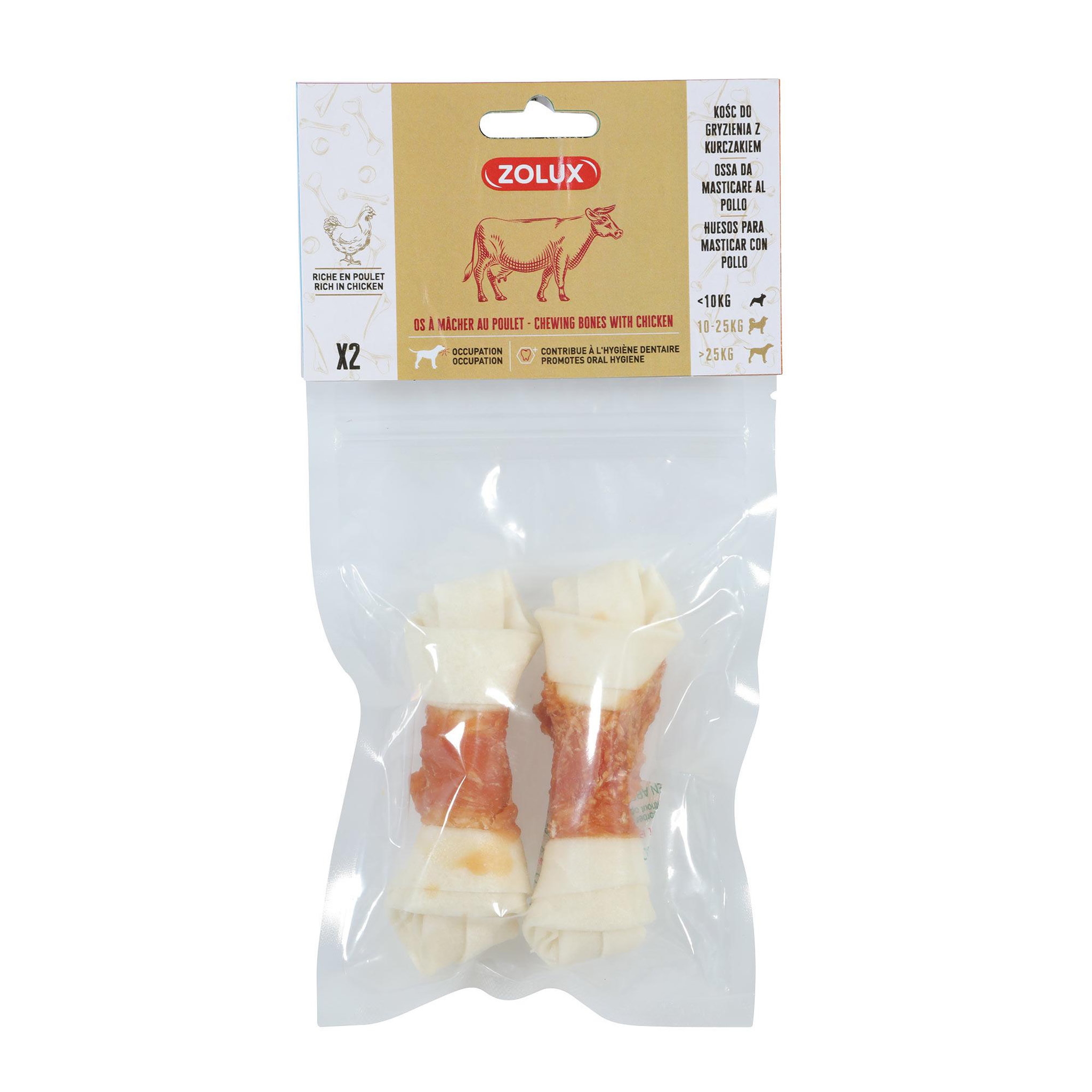 Zolux Os à mâcher au poulet Taille S  2 pcs  - ZOLUX