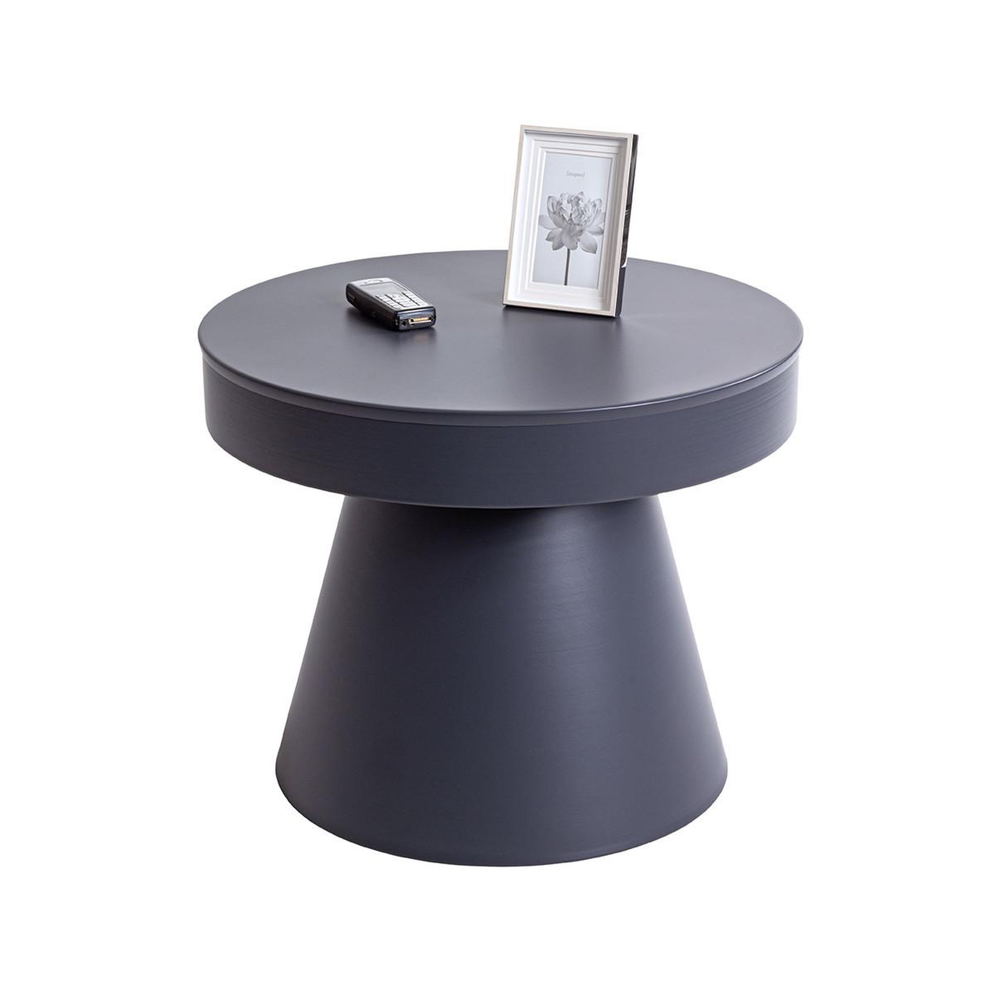 Voir la diapositive 2 : Paris Prix Table d'appoint en métal  steel  50cm anthracite