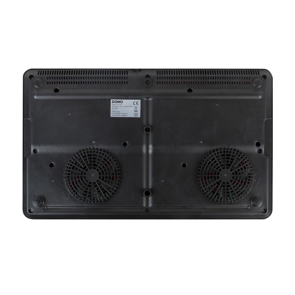 Domo Table de cuisson induction posable 2 feux 3500w noir - DO338IP