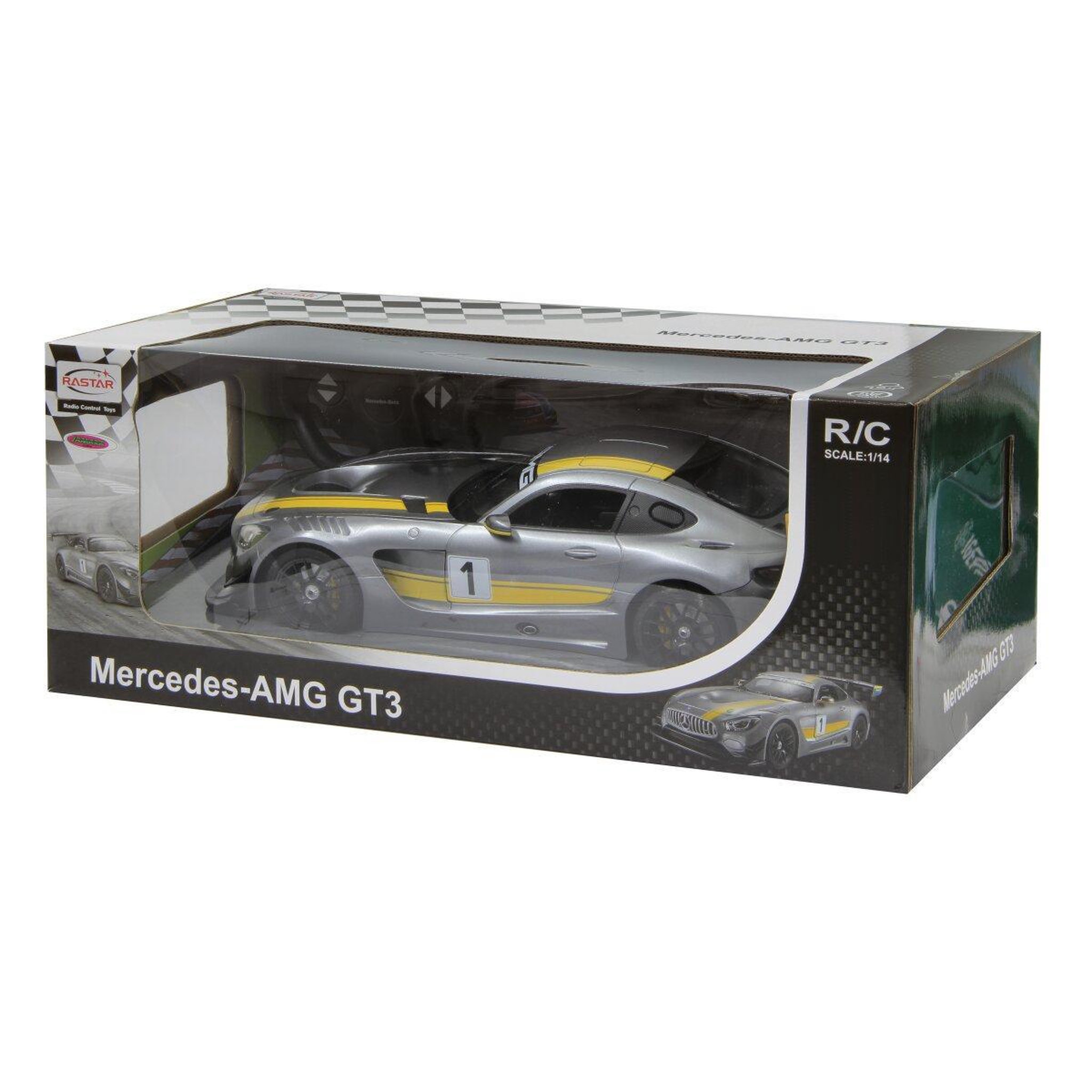 Voir la diapositive 2 : Jamara Voiture télécommandée Mercedes-AMG GT3 Performance 1:14 gris 2,4Ghz