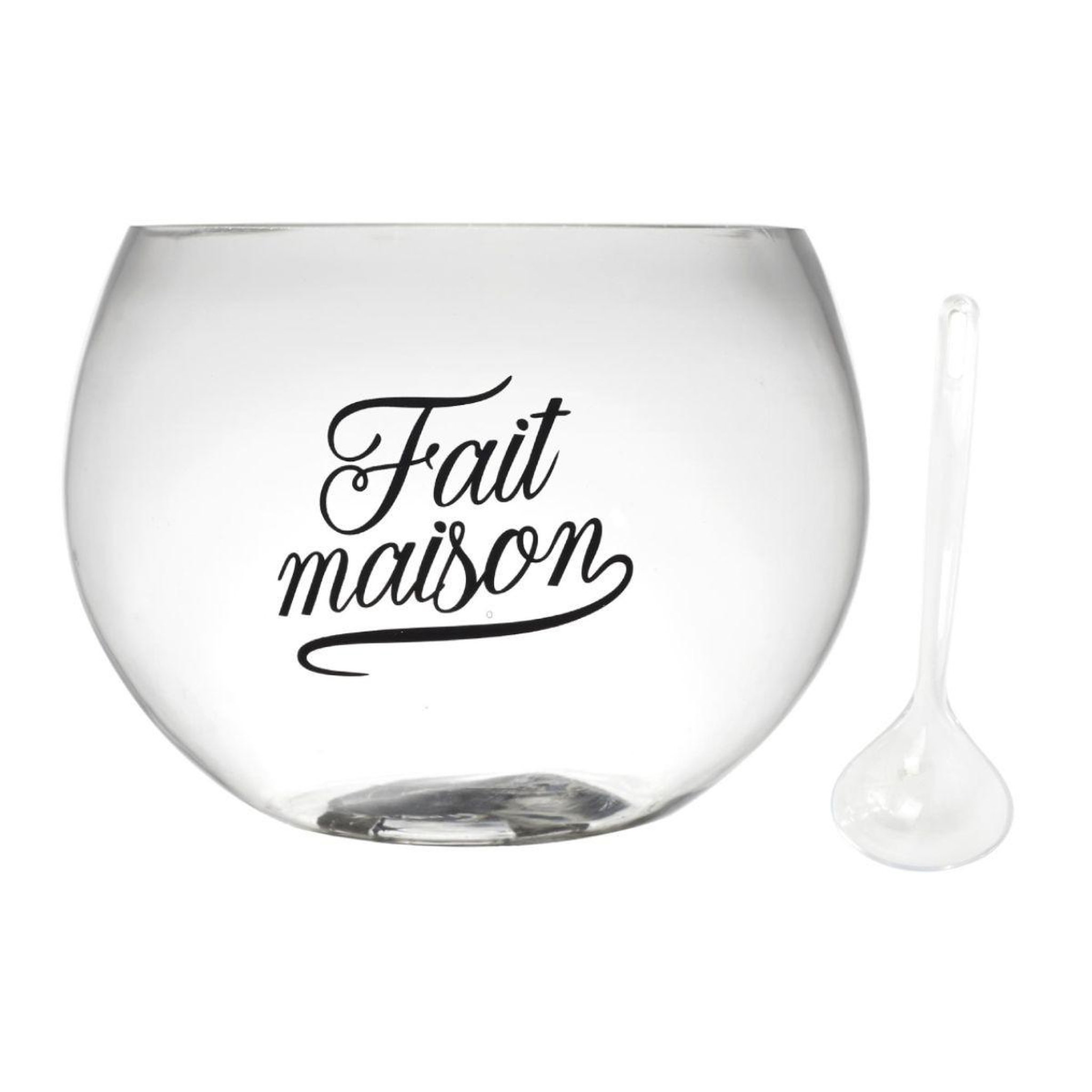 The Home Deco Factory Saladier cocktail & louche  fait maison  6l transparent