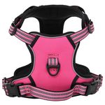 VIDAXL Harnais pour chien avec laisse et collier reglables rose S
