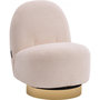 Voir la diapositive 1 : Habitat et Jardin fauteuil bouclette pivotant  Churchill  - 76 x 80 x 74 cm - Blanc