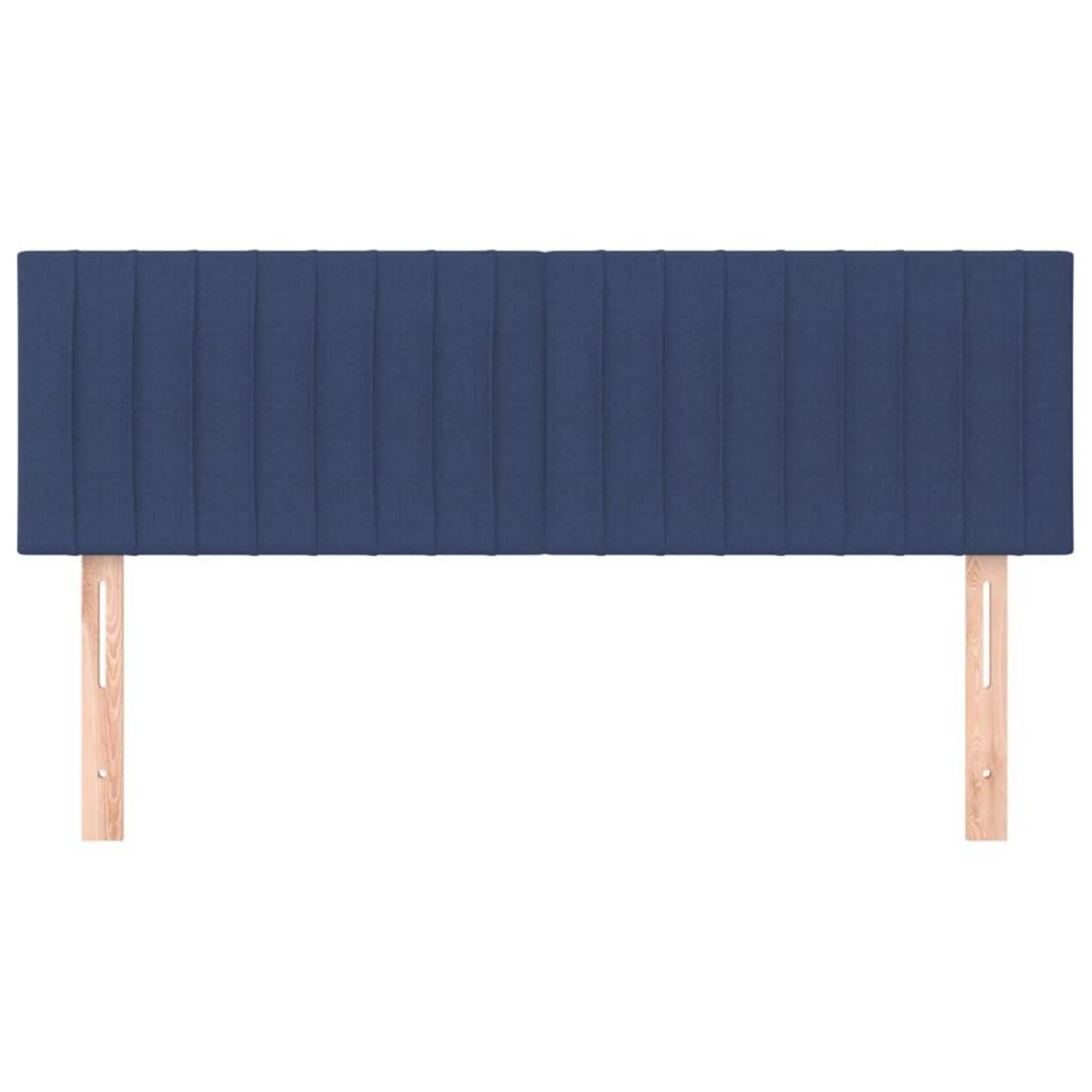 VIDAXL Tetes de lit 2 pcs Bleu 72x5x78/88 cm Tissu