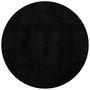 Voir la diapositive 2 : VIDAXL Tapis shaggy PAMPLONA poils longs moderne noir Ø 280 cm