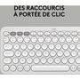 Voir la diapositive 4 : Logitech Clavier sans fil Pebble 2 K380s Blanc cassé