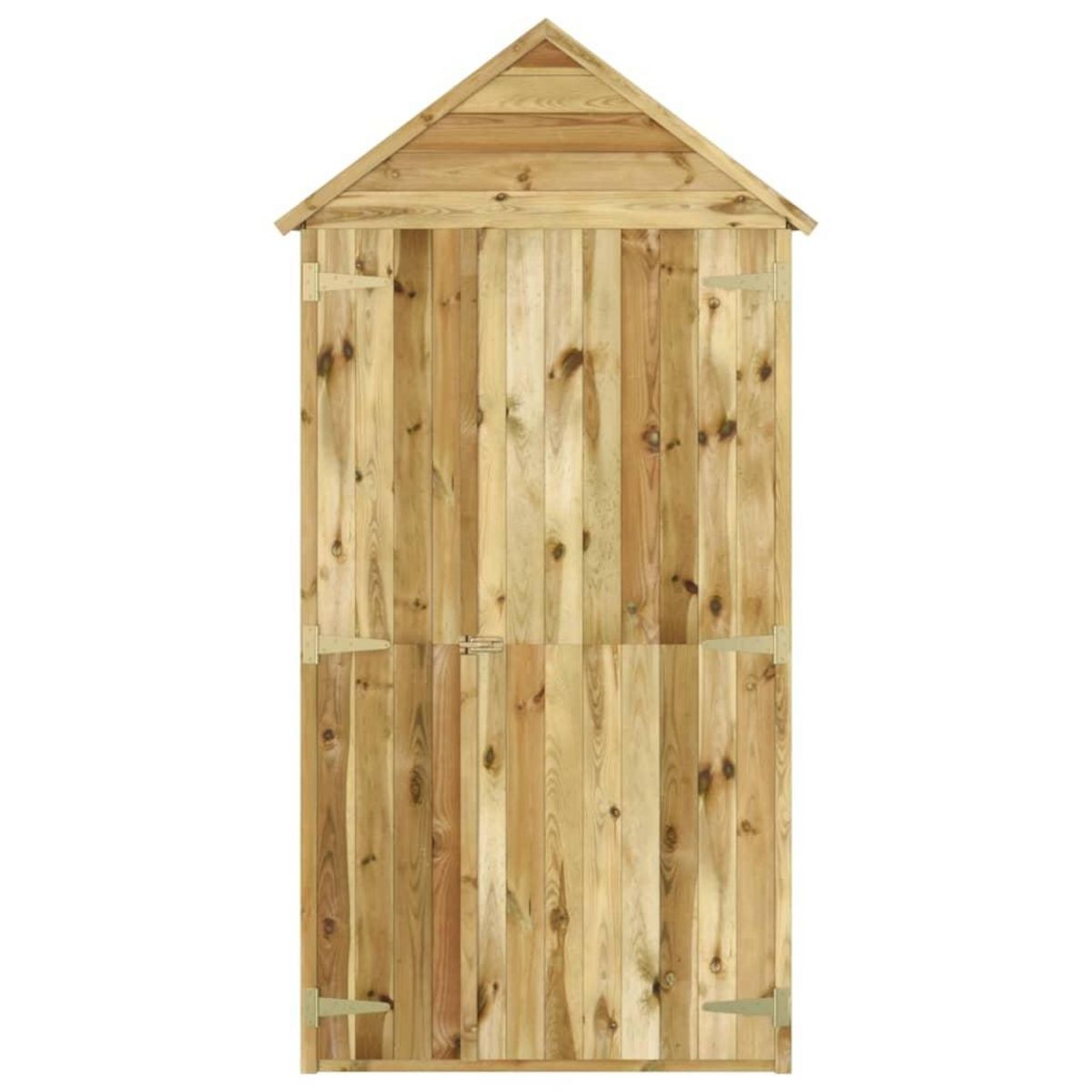 VIDAXL Abri a outils avec porte 107x107x220 cm Bois de pin impregne