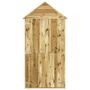 Voir la diapositive 3 : VIDAXL Abri a outils avec porte 107x107x220 cm Bois de pin impregne