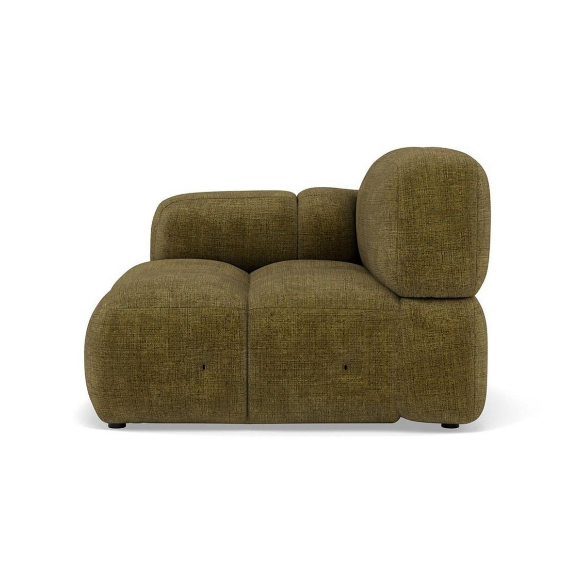 LISA DESIGN Grace - module d'assise gauche en velours texturé