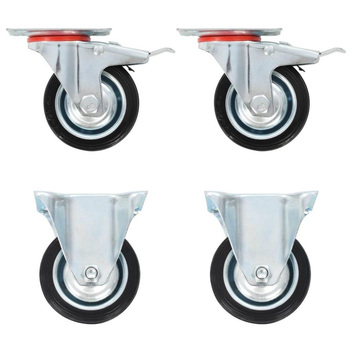 VIDAXL Roulettes 4 pcs 75 mm