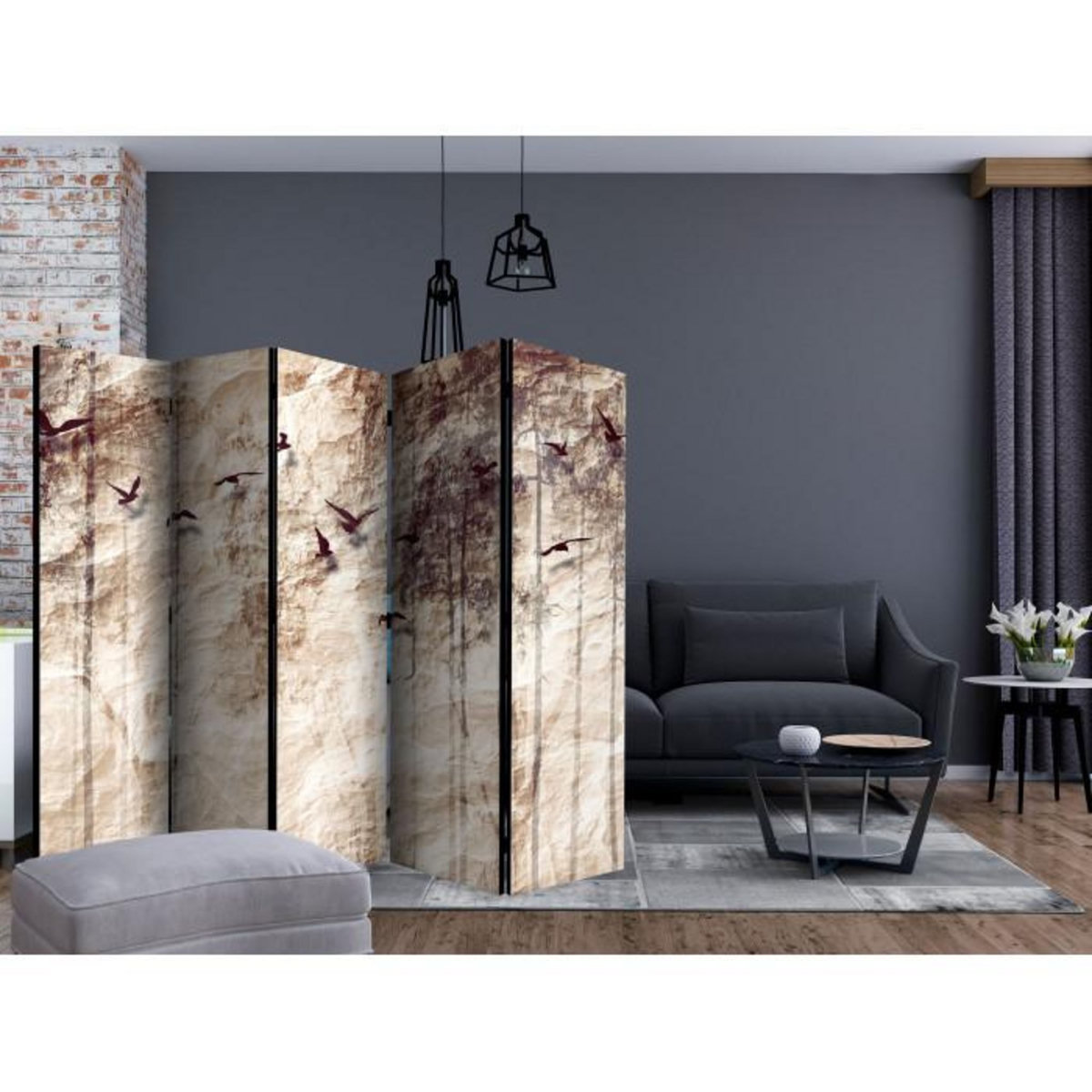 Paris Prix Paravent 5 Volets  Paper Nature  172x225cm