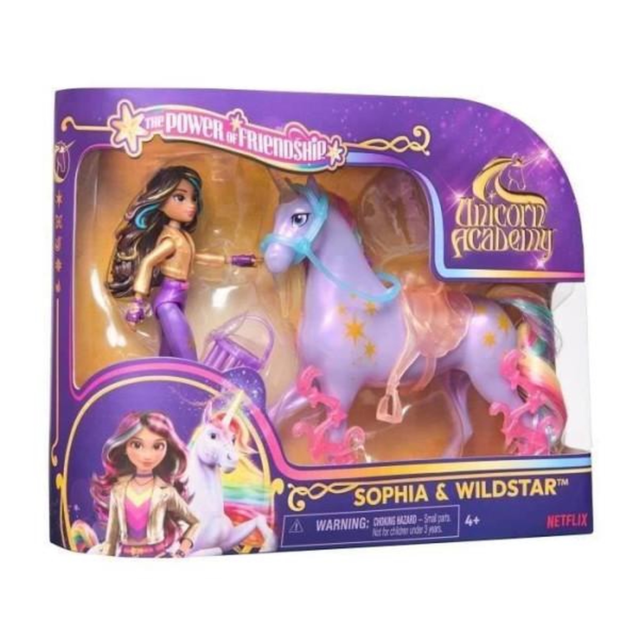Spin Master Coffret Licorne - Poupée Wildstar et Sophia - L'école des Licornes - Unicorn Academy