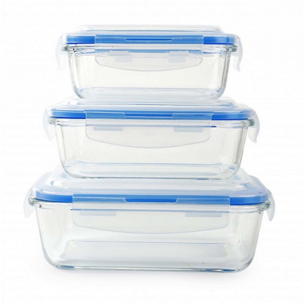 Arthur Martin Set de 3 boites de conservation rectangle  370 ml - 640 ml - 1040 ml