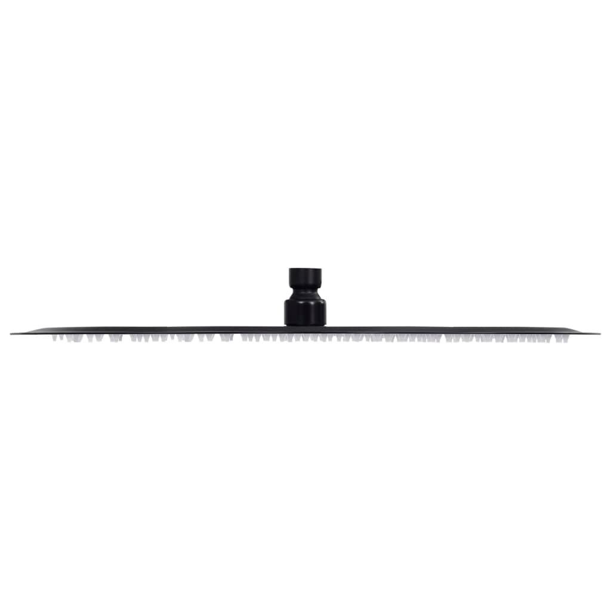 Voir la diapositive 3 : VIDAXL Pomme de douche pluie Acier inoxydable 40 cm Ronde Noir