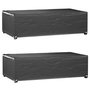 Voir la diapositive 1 : VIDAXL Housses salon de jardin 2pcs 8œillets 125x70x35cm rectangulaire