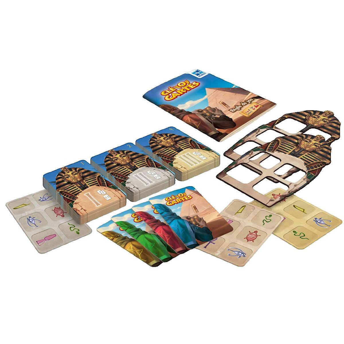 Megableu Jeu de société Megableu Cle'o'cartes multi-couleur