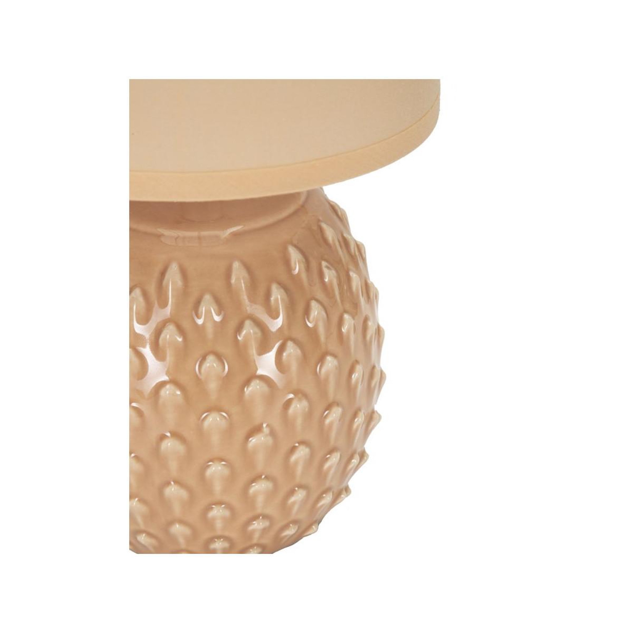 Voir la diapositive 4 : Paris Prix Lampe à poser en céramique  pontus  27cm pêche