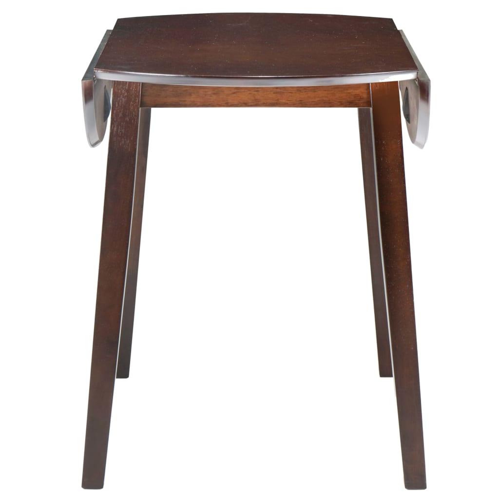 Voir la diapositive 3 : VIDAXL Table de salle a manger ronde a abattant MDF Marron