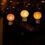 Voir la diapositive 2 : Lumisky Lot de 3 lampion solaire SHANGRI LA Orange Nylon D20cm