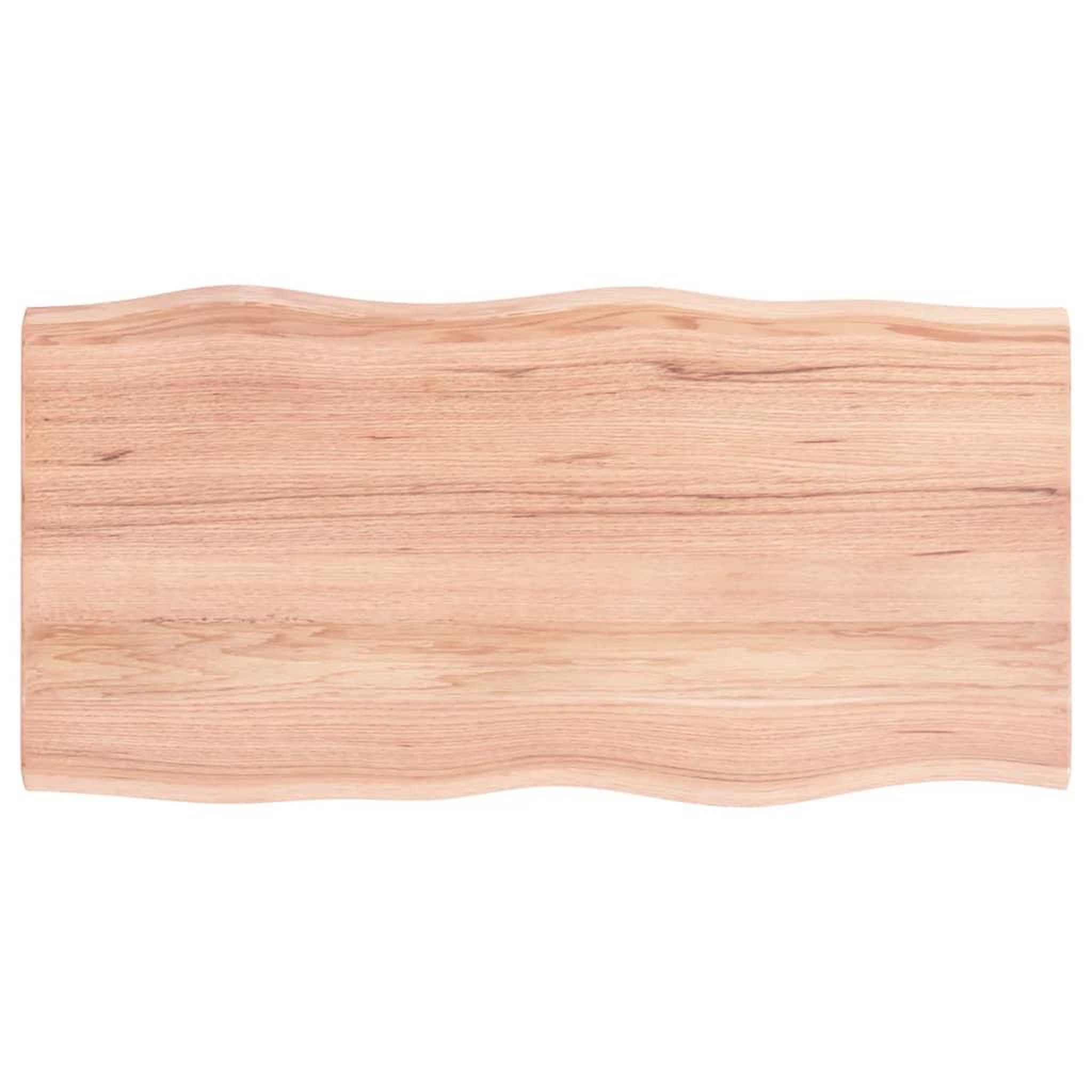 Voir la diapositive 2 : VIDAXL Dessus de table bois chene massif traite bordure assortie