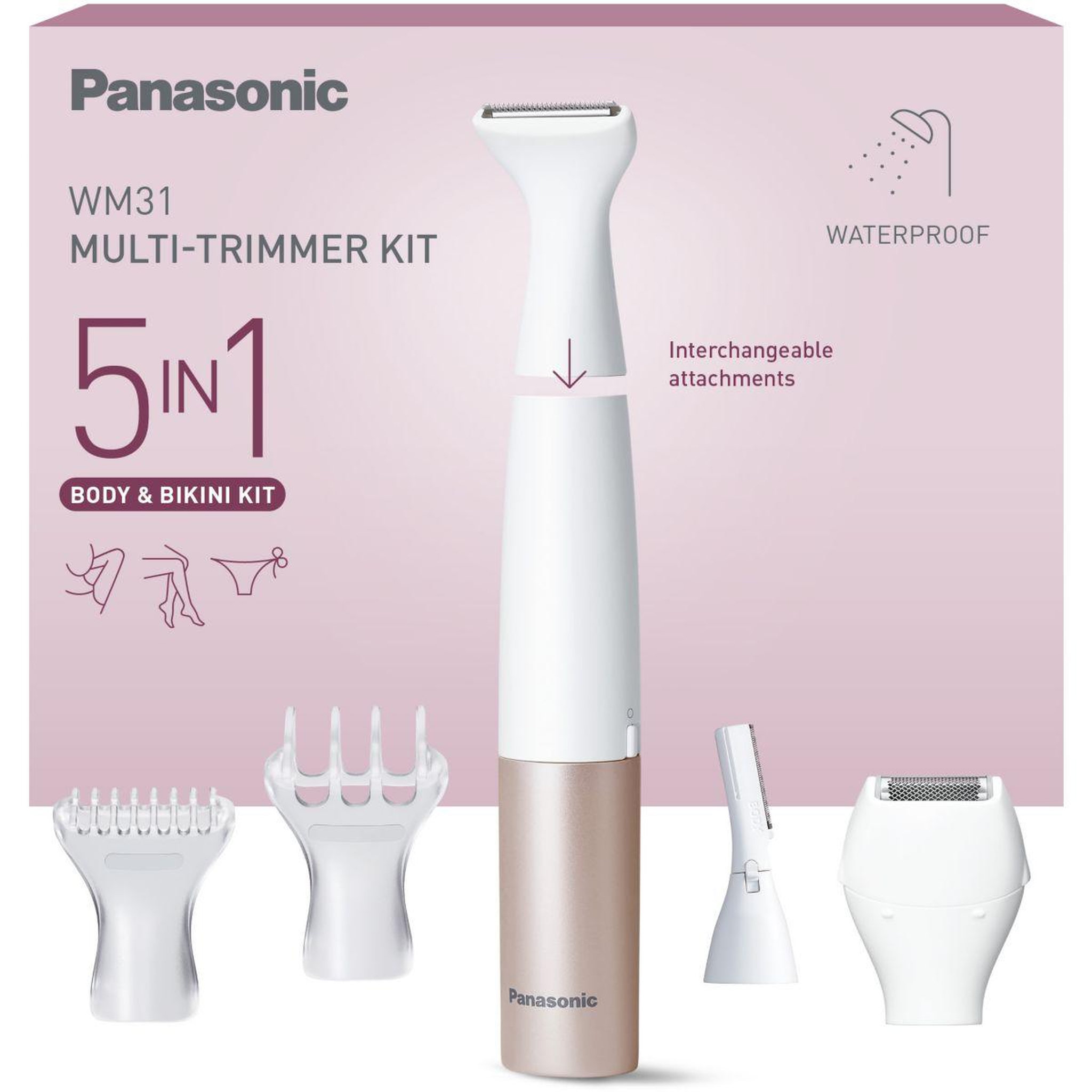PANASONIC Tondeuse bikini ES-WM31-P301 5en1