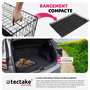 Voir la diapositive 3 : tectake Caisse grillagée pour chien pliable avec 2 poignées de transport noir