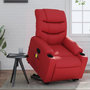 Voir la diapositive 1 : VIDAXL Fauteuil inclinable de massage Rouge Similicuir