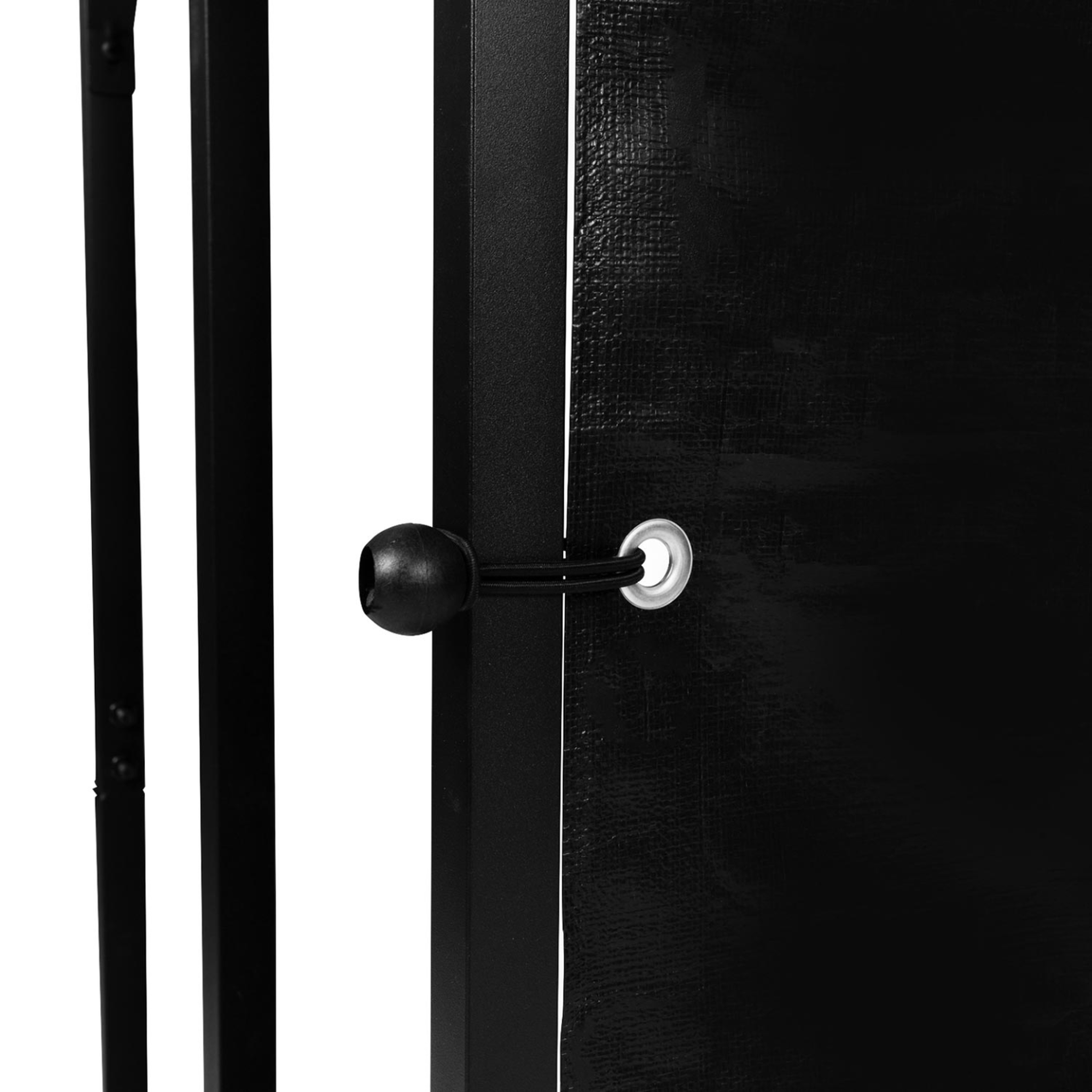 Voir la diapositive 5 : ID MARKET Abri de stockage en acier galvanisé pour bûches l. 274 cm avec housse de protection