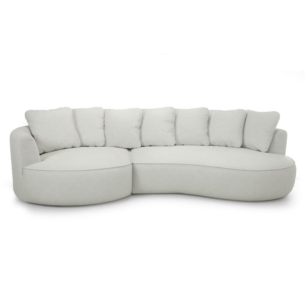 LISA DESIGN Hibiscus - canapé d'angle gauche 4 places - en tissu