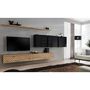 Voir la diapositive 2 : Paris Prix Ensemble Meuble TV  Switch Lamel VII  340cm Naturel & Noir
