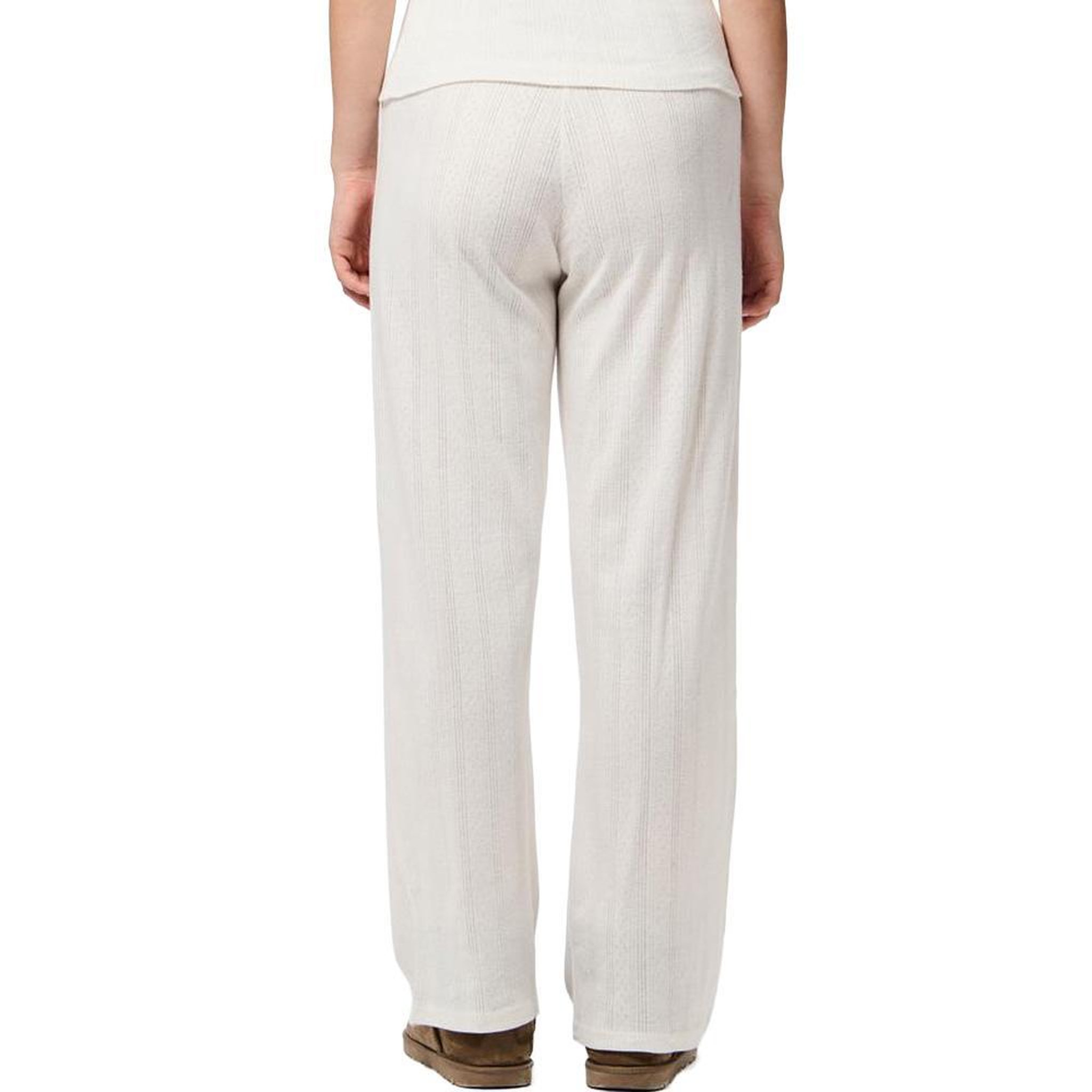 Voir la diapositive 2 : Pieces Pantalon de pyjama Blanc Femme Pièces Pointelle
