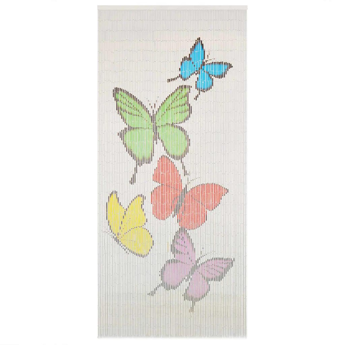 VIDAXL Rideau de porte contre insectes Bambou 90 x 200 cm