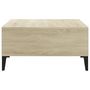 Voir la diapositive 4 : VIDAXL Table basse chene sonoma 60x60x30 cm bois d'ingenierie
