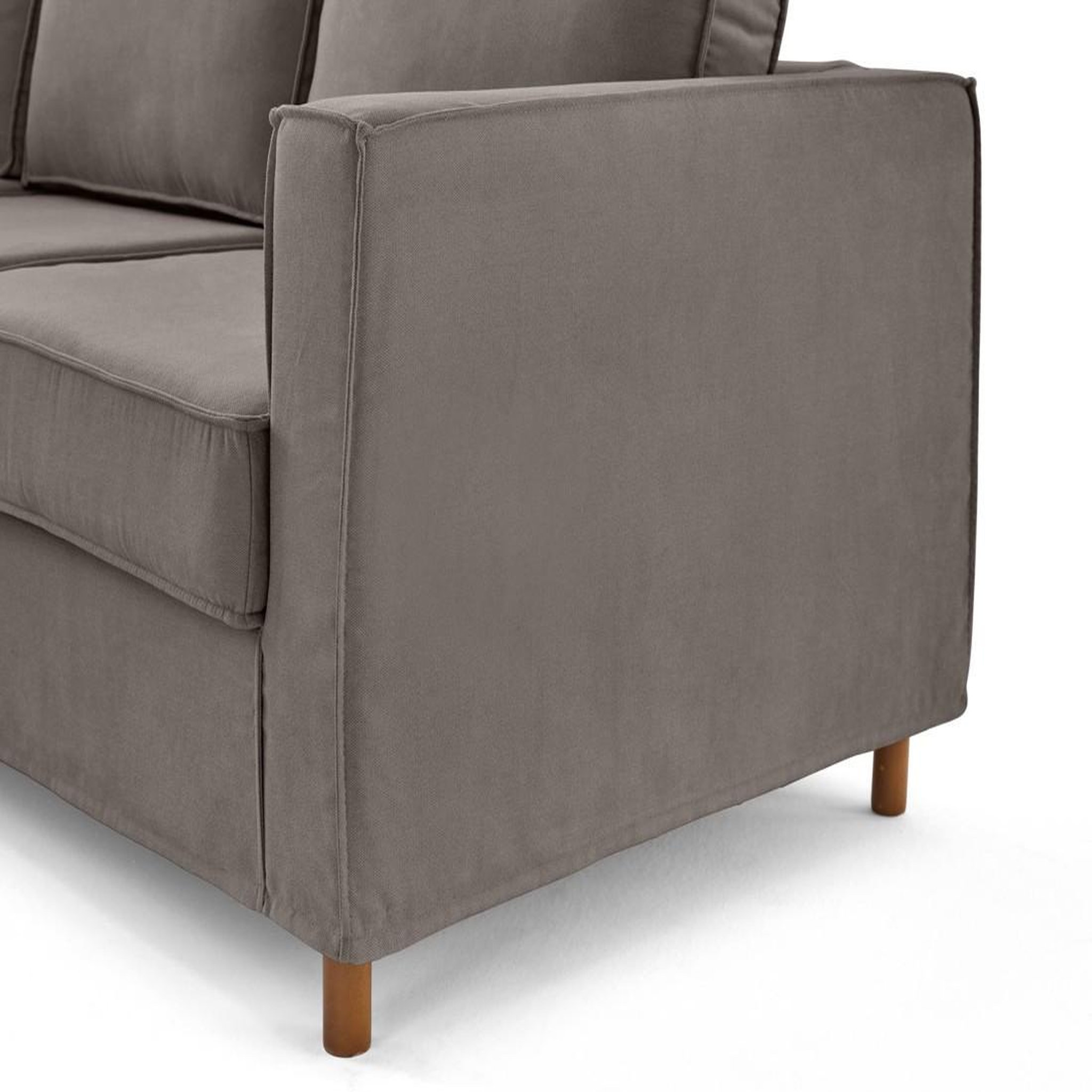 Voir la diapositive 6 : LISA DESIGN Jake - canapé déhoussable d'angle gauche 5 places en tissu