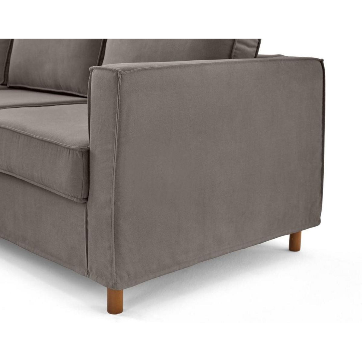 LISA DESIGN Jake - canapé déhoussable d'angle gauche 5 places en tissu