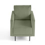 Voir la diapositive 1 : LISA DESIGN Charlie - fauteuil - pieds hauts - en velours côtelé