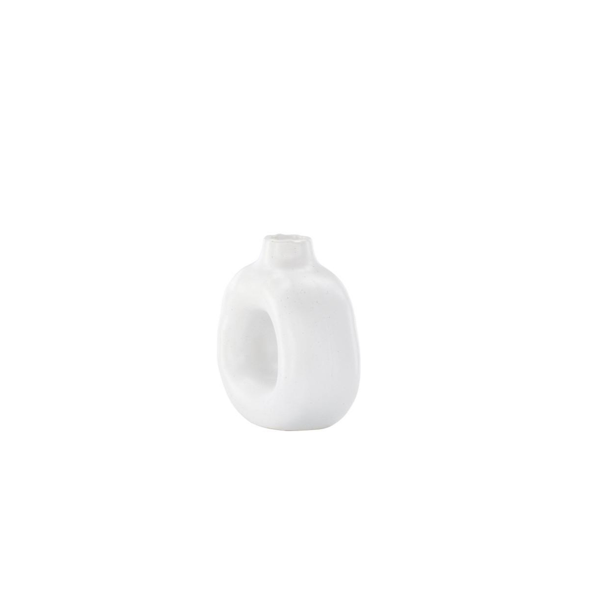 Voir la diapositive 4 : Paris Prix Bougeoir design en céramique  judi  13cm blanc