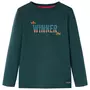 VIDAXL T-shirt pour enfants a manches longues vert fonce 104