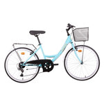 DISCOVERY ADVENTURES Vélo enfant ( 140/160 cm) - Modèle 24'' Ville  Discovery Adventures   - 6 vitesses - Enjambement bas – Freins V-Brake - Shimano - Béquille - équipé City