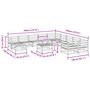 Voir la diapositive 6 : VIDAXL Salon de jardin 12 pcs cire marron bois de pin massif